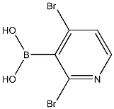 2,4-Dibromopyridine-3-boronic acid 구조식 이미지