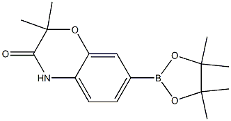 2,2-Dimethyl-7-(4,4,5,5-tetramethyl-[1,3,2]dioxaborolan-2-yl)-4H-benzo[1,4]oxazin-3-one Structure