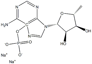 5-adenosine monophosphate disodium salt 구조식 이미지