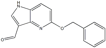 5-(benzyloxy)-1H-pyrrolo[3,2-b]pyridine-3-carbaldehyde 구조식 이미지