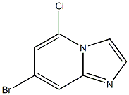 7-bromo-5-chloroimidazo[1,2-a]pyridine 구조식 이미지