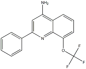 4-Amino-2-phenyl-8-trifluoromethoxyquinoline 구조식 이미지