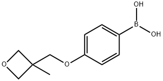 4-(3-Methyloxetan-3-yl)methoxyphenylboronic acid Structure