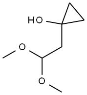 1-(2,2-dimethoxyethyl)cyclopropanol Structure