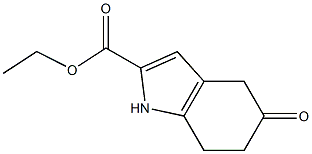 ethyl 5-oxo-4,5,6,7-tetrahydro-1H-indole-2-carboxylate 구조식 이미지