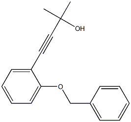 4-(2-(benzyloxy)phenyl)-2-methylbut-3-yn-2-ol Structure