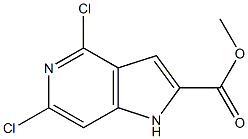 methyl 4,6-dichloro-1H-pyrrolo[3,2-c]pyridine-2-carboxylate 구조식 이미지