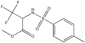 methyl 3,3,3-trifluoro-2-{[(4-methylphenyl)sulfonyl]amino}propanoate 구조식 이미지