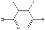 2-chloro-5-fluoro-4-iodo-3-methylpyridine 구조식 이미지