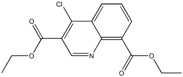 diethyl 4-chloroquinoline-3,8-dicarboxylate Structure