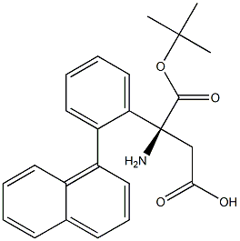 Boc-(S)- 3-Amino-3-(2-naphthylphenyl)-propionic acid 구조식 이미지