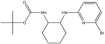 [2-(6-Bromo-pyridin-2-ylamino)-cyclohexyl]-carbamic acid tert-butyl ester 구조식 이미지