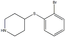 4-(2-Bromo-phenylsulfanyl)-piperidine 구조식 이미지