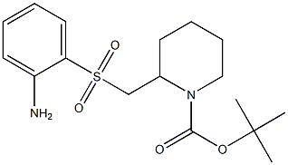 2-(2-Amino-benzenesulfonylmethyl)-piperidine-1-carboxylic acid tert-butyl ester Structure