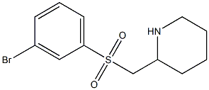 2-(3-Bromo-benzenesulfonylmethyl)-piperidine Structure