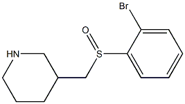 3-(2-Bromo-benzenesulfinylmethyl)-piperidine 구조식 이미지