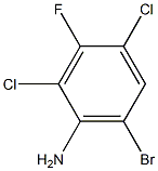 6-bromo-2,4-dichloro-3-fluoroaniline Structure