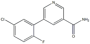 5-(5-chloro-2-fluorophenyl)pyridine-3-carboxamide Structure