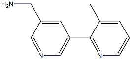 (5-(3-methylpyridin-2-yl)pyridin-3-yl)methanamine 구조식 이미지