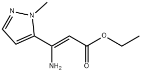 (Z)-ethyl 3-amino-3-(1-methyl-1H-pyrazol-5-yl)acrylate Structure