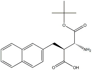 (R,S)-Boc-3-amino-2-(naphthalen-2-ylmethyl)-propionic acid 구조식 이미지