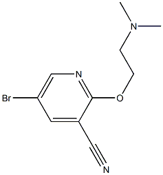 2-(2-(dimethylamino)ethoxy)-5-bromopyridine-3-carbonitrile Structure