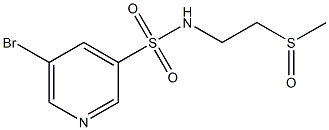 5-broMo-N-(2-(Methylsulfinyl)ethyl)pyridine-3-sulfonaMide 구조식 이미지