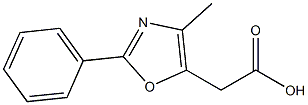 (4-Methyl-2-phenyloxazol-5-yl)-acetic acid 구조식 이미지