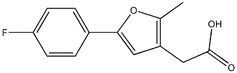 [5-(4-Fluorophenyl)-2-Methylfuran-3-yl]-acetic acid Structure