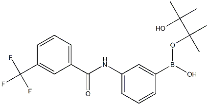 5-[3-(TrifluoroMethyl)benzoylaMino]benzene boronic acid pinacol ester, 95% 구조식 이미지