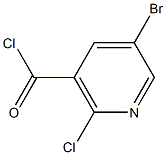 5-broMo-2-chloronicotinoyl chloride 구조식 이미지