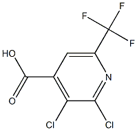 2,3-dichloro-6-(trifluoroMethyl)pyridine-4-carboxylic acid 구조식 이미지