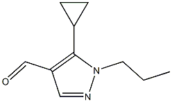 5-Cyclopropyl-1-propyl-1H-pyrazole-4-carbaldehyde Structure