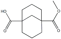 Bicyclo[3.3.1]nonane-1,5-dicarboxylic acid MonoMethyl ester 구조식 이미지