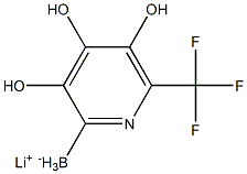 Lithium trihydroxy(6-(trifluoromethyl)pyridin-2-yl)borate 구조식 이미지
