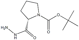 tert-Butyl (2S)-2-(hydrazinocarbonyl)pyrrolidine-1-carboxylate 구조식 이미지