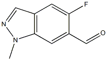 5-Fluoro-6-formyl-1-methyl-1H-indazole 구조식 이미지
