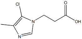 3-(5-chloro-4-Methyl-1H-iMidazol-1-yl)propanoic acid 구조식 이미지