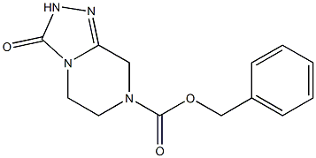 benzyl 3-oxo-2,3,5,6-tetrahydro-[1,2,4]triazolo[4,3-a]pyrazine-7(8H)-carboxylate Structure