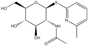 6-Methyl-2-pyridyl 2-acetamido-2-deoxy-b-D-thioglucopyranoside 구조식 이미지