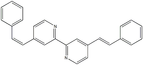 (E/Z) 4,4'-Distyryl-2,2'-bipyridine 구조식 이미지