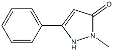 1-methyl-3-phenyl-5-pyrazolone 구조식 이미지