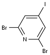 2,6-dibromo-4-iodopyridine 구조식 이미지