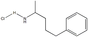 1-Methyl-4-phenyl-butylaminehydrochlorid Structure
