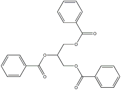 1,2,3-propanetriol tribenzoate 구조식 이미지