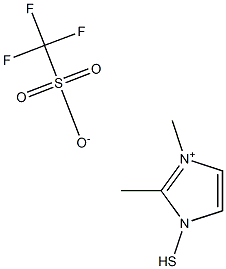 1-mercapto-2,3-dimethylimidazolium triflate Structure