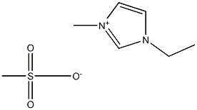 1-ethyl-3-methylimidazolium methanesulfonate 구조식 이미지