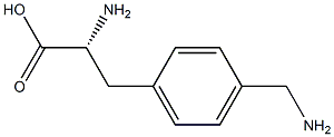 4-aminomethyl-D-phenylalanine 구조식 이미지
