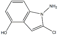1-amino-2-chloro-4-hydroxyindole 구조식 이미지