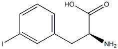 3-iodo-L-phenylalanine 구조식 이미지